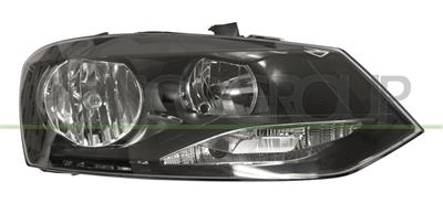 PROIETTORE DESTRO H7+H7-ELETTRICO-CON MOTORE-NERO