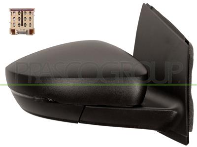 ESPEJO DERECHO-MECANICO-NEGRO-CON PILOTO-CONVEXO/CROMADO-CONECTOR CUADRADO-12H2P MOD. > 11/09