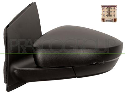 ESPEJO IZQUIERDO-MECANICO-NEGRO-CON PILOTO-ASFERICO/CROMADO-CONECTOR CUADRADO-12H2P MOD. > 11/09