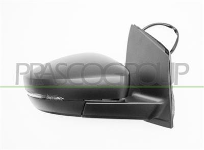 ESPEJO DERECHO ELECTRICO-NEGRO-TERMICO-CON PILOTO-CONVEXO/CROMADO-CONECTOR RECTANGULAR-10H6P MOD. 12/09 >