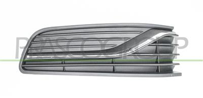 BUMPER GRILLE RIGHT-BLACK-TEXTURED FINISH-WITHOUT FOG LAMP HOLES-WITH CHROME MOLDING