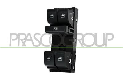 PANNEAU A BOUTON-POUSSOIR NOIR-4 INTERRUPTEURS-LEVE VITRE-PORTE AVANT GAUCHE-10 BROCHES