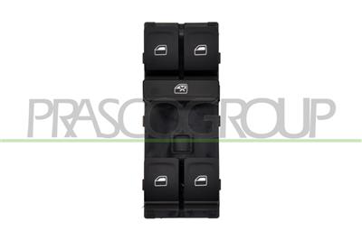 TASTFELD-FENSTERHEBER TUER VORNE LINKS-SCHWARZ-4 SCHALTER-10 PINS