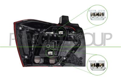 FANALE POSTERIORE DESTRO-CON PORTALAMPAD-LED