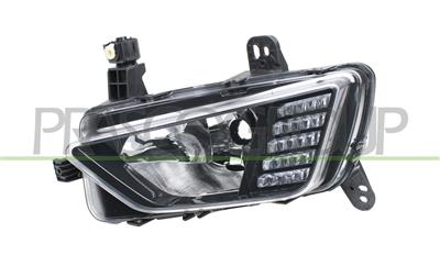 ANTIBROUILLARD DROIT-AVEC FEU DE JOUR-LED-NOIR