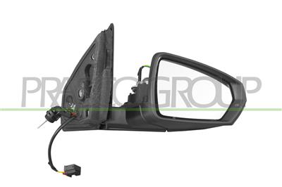 DOOR MIRROR RIGHT-CABLE-PRIMED-WITH LAMP-CONVEX-2 PINS