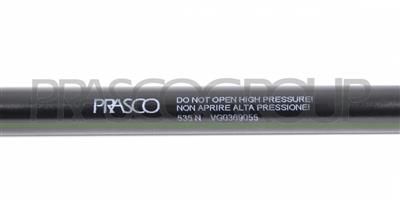 AMORTIGUADOR DE MALETERO DERECHO/IZQUIERDO PORTON TRASERO - 535 N - L 450 mm - C 178 mm - Ø 18 mm - Ø 8 mm