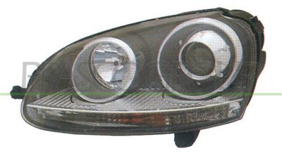 HEADLAMP RIGHT XENON D2S+H7 ELECTRIC-WITH MOTOR