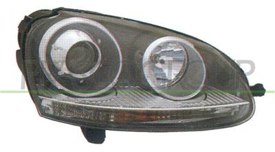 HEADLAMP LEFT XENON D2S+H7 ELECTRIC-WITH MOTOR