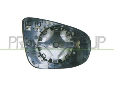 VERRE DE RETROVISEUR GAUCHE ASPHERIQUE-CHAUFFANT-CHROME'