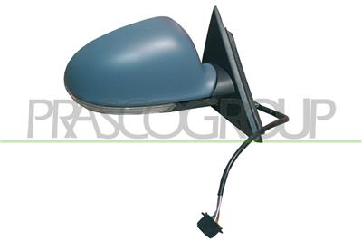DOOR MIRROR RIGHT-ELECTRIC-HEATED-PRIMED-WITH LAMP-CONVEX-CHROME MOD. 02/03 > 12H6P