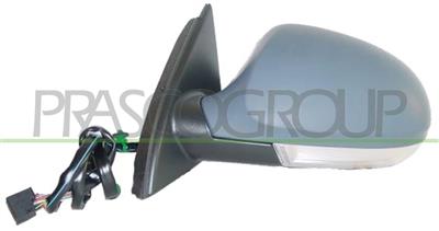 RETROVISORE SINISTRO-ELETTRICO-TERMICO-CON PRIMER-CON FANALE-CON LUCE CORTESIA-CHIUDIBILE-ASFERICO-16H9P