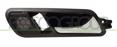 FRONT DOOR HANDLE RIGHT-INNER-WITH CHROME LEVER-BLACK HOUSING