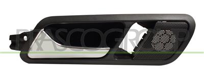 FRONT DOOR HANDLE LEFT-INNER-WITH CHROME LEVER-BLACK HOUSING