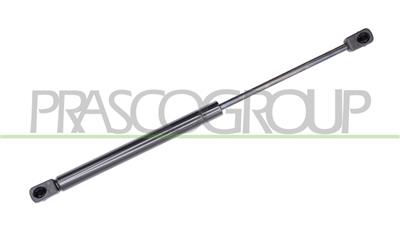 TAILGATE GAS SPRING RIGHT/LEFT - 390 N - L 375 mm - S 150 mm - Ø 18 mm - Ø 8 mm