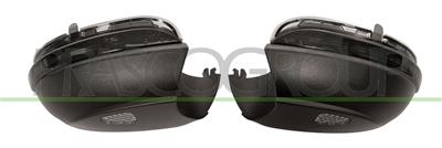 MIRROR LAMP SET RIGHT+LEFT-SMOKE WITH BOTTOM COVER