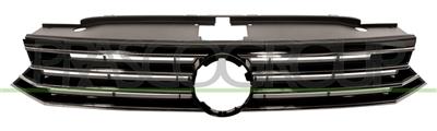 RADIATOR GRILLE-OPEN-BLACK-GLOSSY-WITH CHROME MOLDING