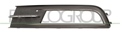 GRILLE GAUCHE NOIRE DE PARE-CHOCS-AVEC SIEGE ANTIBROUILLARD-AVEC MOULURE CHROMEE