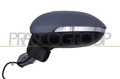 RETROVISORE SINISTRO-ELETTRICO-CON PRIMER-TERMICO-CON FANALE-CON LUCE CORTESIA-CON BLIS-CON PREDISPOSIZIONE OSCURAMENTO AUTOMATICO-ASFERICO-9 PINS