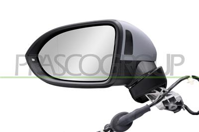 RETROVISORE SINISTRO-ELETTRICO-CON PRIMER-TERMICO-CON FANALE-CON LUCE CORTESIA-CON BLIS-CON PREDISPOSIZIONE OSCURAMENTO AUTOMATICO-ASFERICO-9 PINS