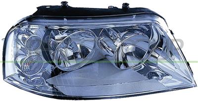 HEADLAMP RIGHT H1+H7 ELECTRIC-WITH MOTOR-CHROME