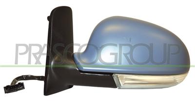 DOOR MIRROR LEFT-ELECTRIC-HEATED-FOLDABLE-PRIMED-WITH LAMP-ASPHERICAL-CHROME MOD. 10/03 >
