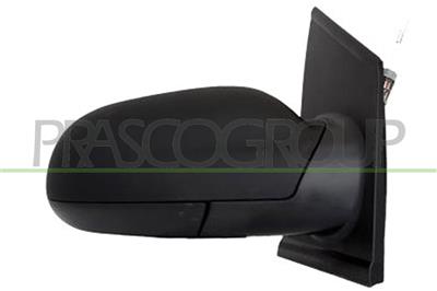 RETROVISEUR DROIT MECANIQUE-NOIR-CONVEX/CHROME'
