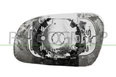 MIRROR GLASS BASE RIGHT-HEATED-CONVEX-CHROME