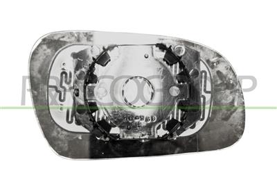 MIRROR GLASS BASE LEFT-HEATED-ASPHERICAL-CHROME