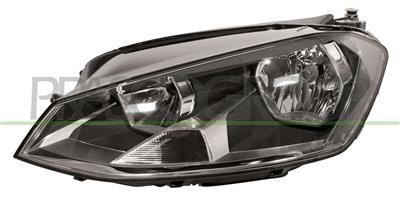 PROIETTORE SINISTRO H7+H15-ELETTRICO-CON MOTORE-NERO