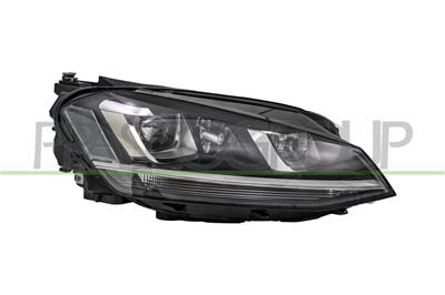 HEADLAMP RIGHT XENON D3S+H7 ELECTRIC-WITH MOTOR-BLACK MOD. GTD