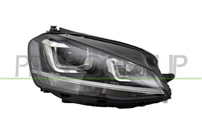 HEADLAMP RIGHT XENON D3S+H7 ELECTRIC-WITH MOTOR-BLACK MOD. GTD