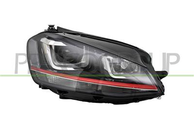 PROIETTORE DESTRO XENON D3S+H7-ELETTRICO-CON MOTORE-NERO MOD. GTI