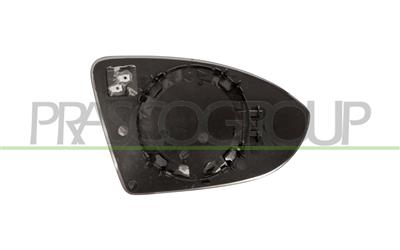 MIRROR GLASS BASE LEFT-HEATED-ASPHERICAL-CHROME