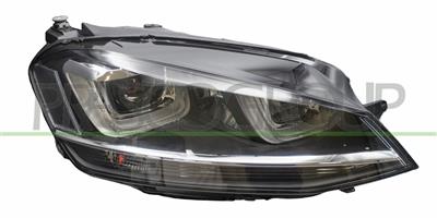 HEADLAMP RIGHT-XENON D3S+H7 ELECTRIC-WITH MOTOR-BLACK-AFS/LED MOD. GTD