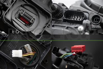 PROIETTORE SINISTRO-XENON D3S+H7-ELETTRICO-CON MOTORE-NERO-AFS/LED MOD. GTD