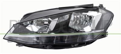 HEADLAMP LEFT H7+H9 ELECTRIC-WITH MOTOR-WITH DAY RUNNING LIGHT-LED
