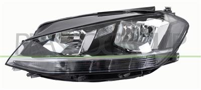 PROIETTORE SINISTRO H7+H9-ELETTRICO-CON MOTORE-CON LUCE DIURNA-LED