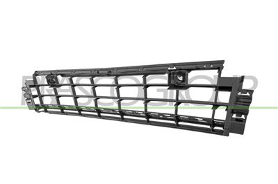 FRONT BUMPER GRILLE-CENTRE-BLACK-WITH PDC+SENSOR HOLDERS