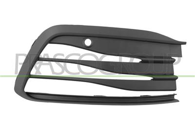 BUMPER GRILLE RIGHT-BLACK-WITH PDC+SENSOR HOLDER