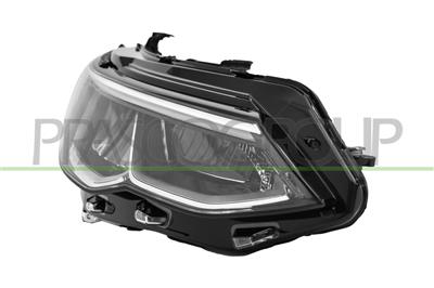 PROIETTORE DESTRO-ELETTRICO-CON MOTORE-NERO-LED-VERSIONE VALEO