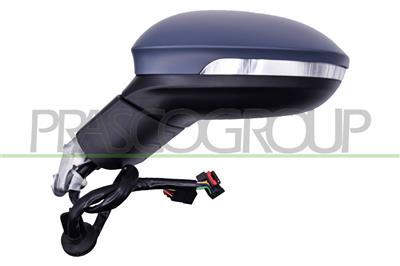 DOOR MIRROR LEFT-ELECTRIC-HEATED-PRIMED-FOLDABLE-WITH LAMP-WITH AMBIENT LIGHT-WITH MEMORY-WITH LANE ASSISTANCE-ASPHERICAL-16 PINS