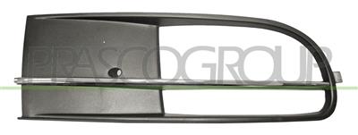 BUMPER GRILLE RIGHT-BLACK-WITH CHROME PROFILE