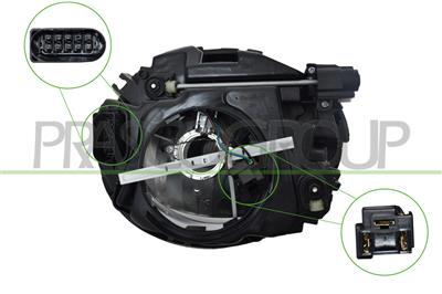 HEADLAMP RIGHT HB2 ELECTRIC-WITH MOTOR