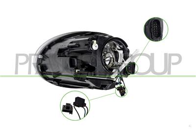 PROIETTORE DESTRO HB2-ELETTRICO-CON MOTORE