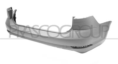 REAR BUMPER-PRIMED-WITH TOW HOOK COVER-WITH SENSOR CUTTING MARKS FOR PARK ASSIST