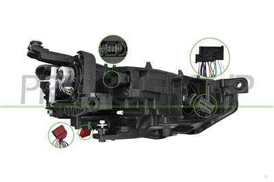 OPTICA IZQUIERDA-ELECTRICA-CON MOTOR-SIN UNIDAD DE CONTROL-FULL LED-MONTAJE VALEO
