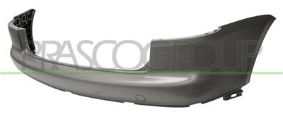 REAR BUMPER-PRIMED-WITHOUT TOW HOOK COVER-WITH CUTTING MARKS FOR SENSORS