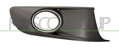 BUMPER GRILLE RIGHT-BLACK-WITH FOG LAMP HOLE-WITH CHROME FRAME