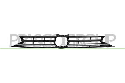 GRILLE CALANDRE NOIRE BRILLANT AVEC MOULURE CHROMEE' MOD. TRENDLINE